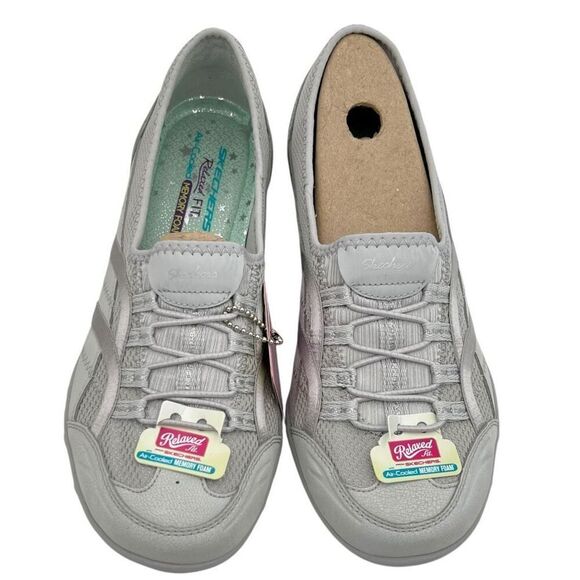 Skechers Women's Relaxed Fit Slip On Sneakers Light Gray Size 8.5 - Picture 8 of 12